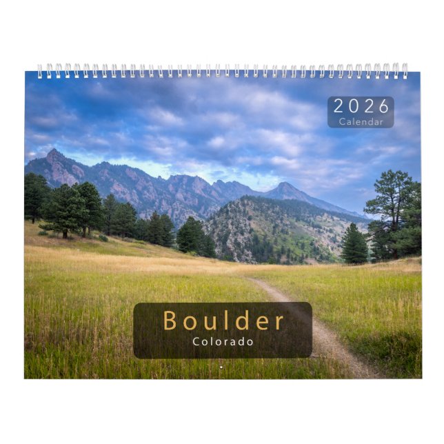 Calendrier de la nature à Boulder Colorado 2026 (Protection)