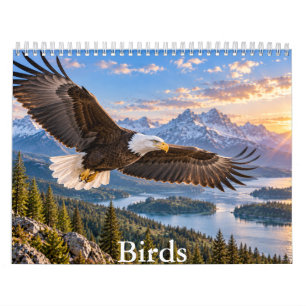 Calendrier de la Nature Scénique des Oiseaux Magni