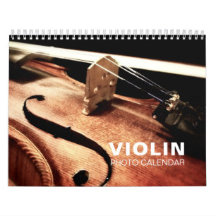 Calendrier de la paroi photo de violon 2022