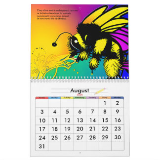 Calendrier de la table des abeilles occupées