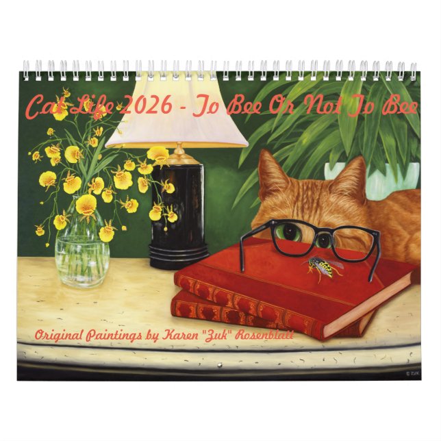 Calendrier de la vie féline 2026 "To Bee Or Not To (Protection)