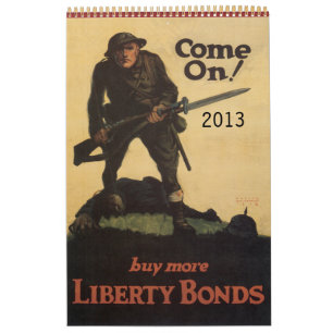 Calendrier de l'affiche de la guerre mondiale vint