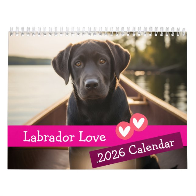 Calendrier de l'amour Labrador (Protection)