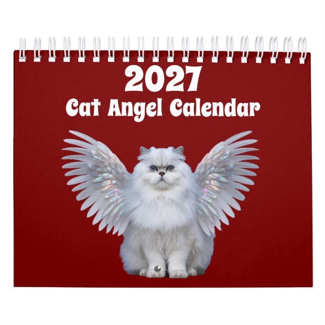 Calendrier de l'ange du chat 2027 (Protection)