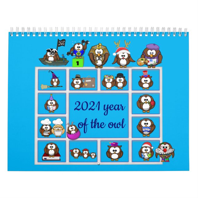 Calendrier de l'année du hibou 2021 (Protection)