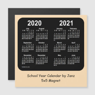 Calendrier de l'année scolaire 2020-2021 par Janz 