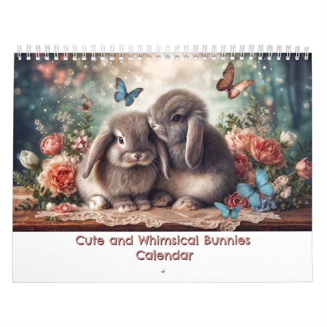 Calendrier de Lapins Mignons et Fantaisistes (Protection)