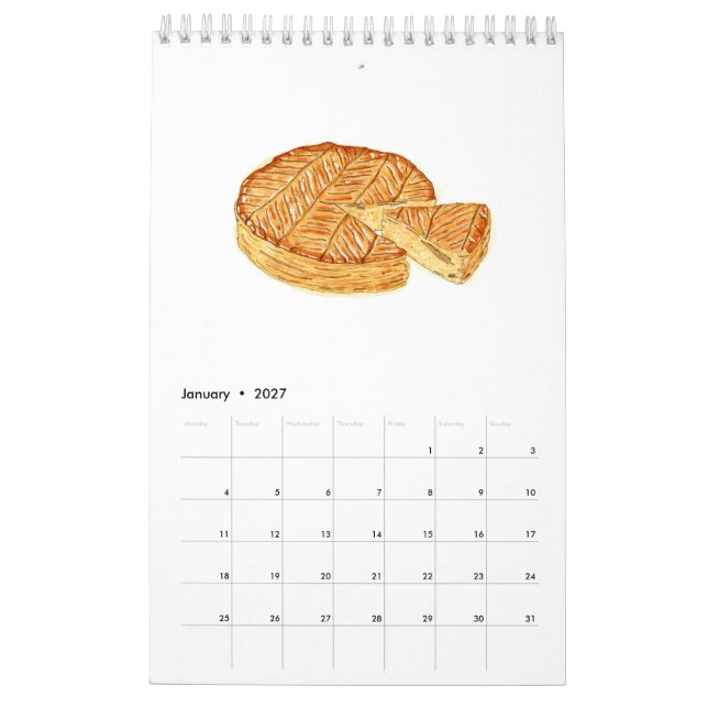 Calendrier de l'aquarelle 2021 (Jan 2027)