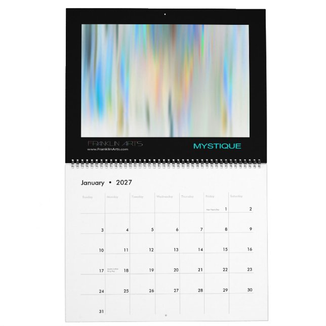 Calendrier de l'art 2015 abstrait (Jan 2027)