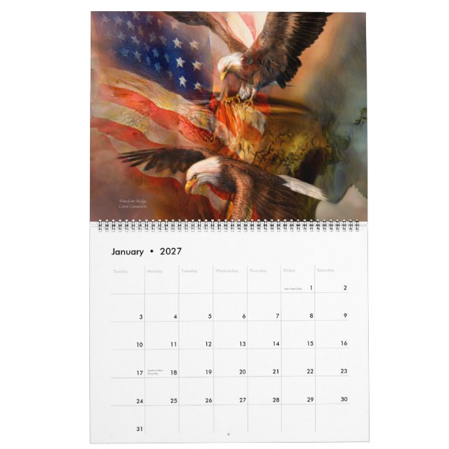 Calendrier de l'art patriotique 2015 (Jan 2027)