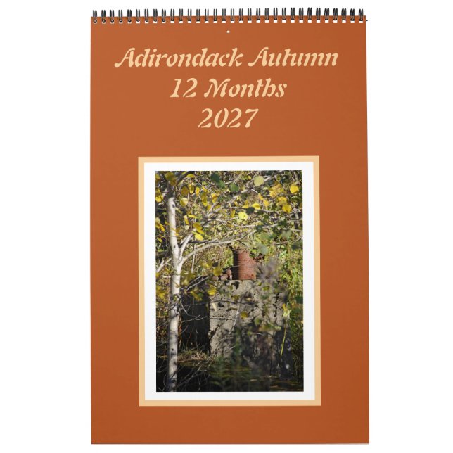 Calendrier de l'automne Adirondack sur 12 mois (Protection)