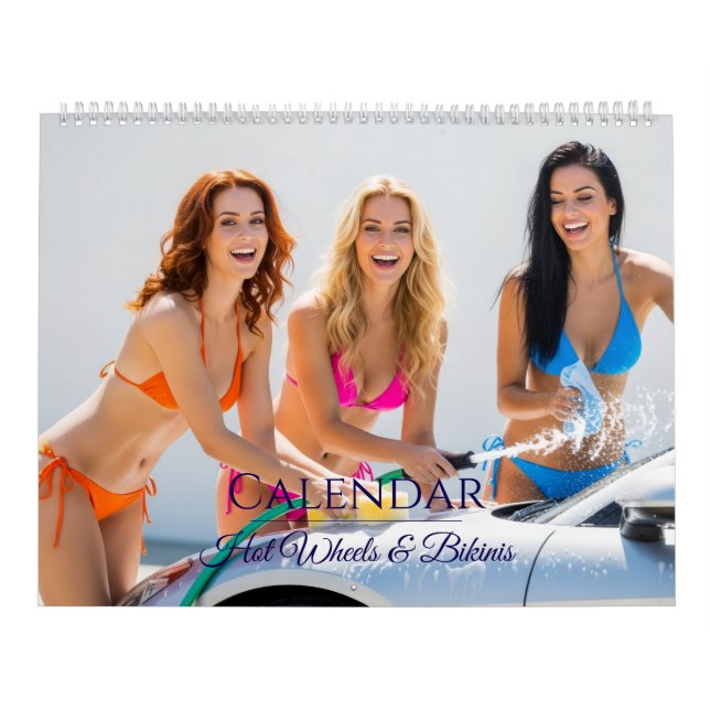 Calendrier de lavage de voiture en bikini – Femmes (Protection)