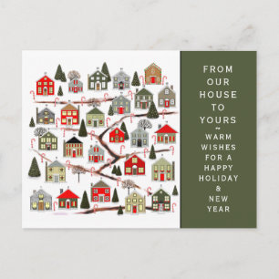 Calendrier de l'Avent de Noël Carte Postale de Fêt
