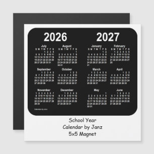 Calendrier de l'école noire et blanche 2026-2027 p
