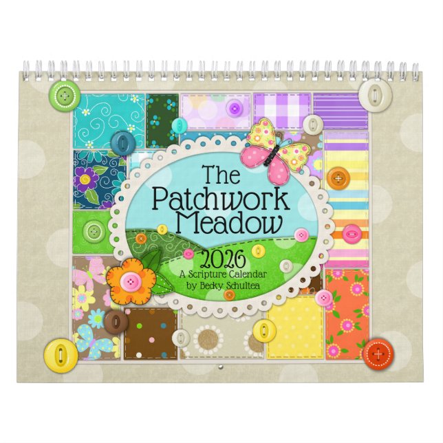 Calendrier de l'Écriture de Prairie Patchwork 2026 (Protection)