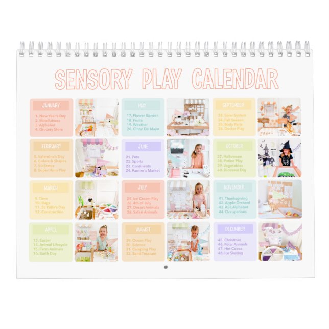 Calendrier de lecture sensorielle (Dos)