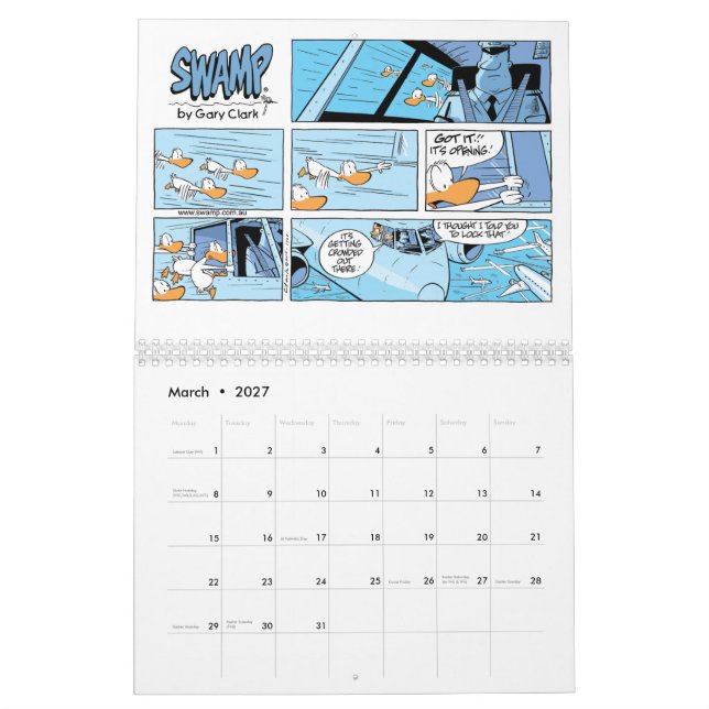 Calendrier de l'Humour de l'aviation de dessin pil (Mar 2027)