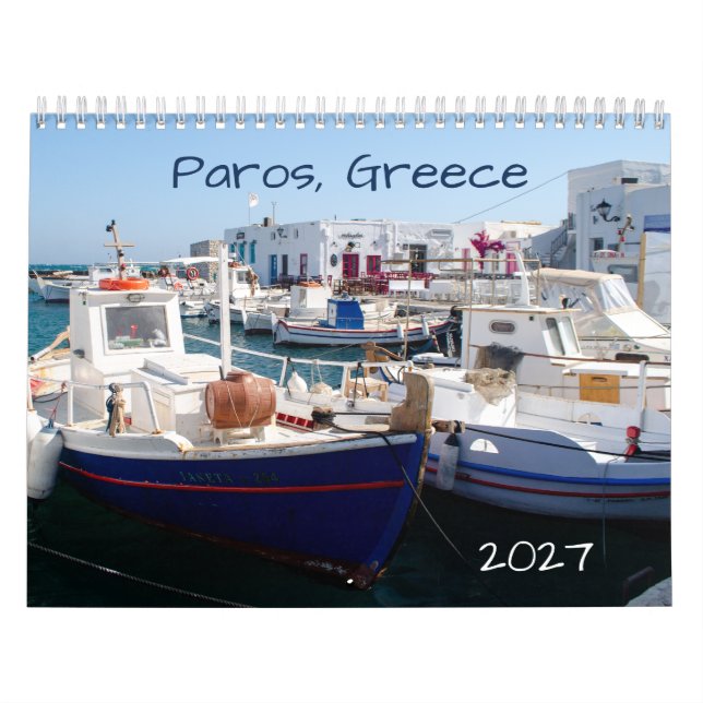 Calendrier de l'île grecque de Paros 2027 (Protection)
