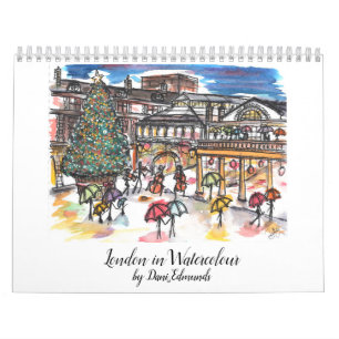 Calendrier de Londres dans Watercolor 2021