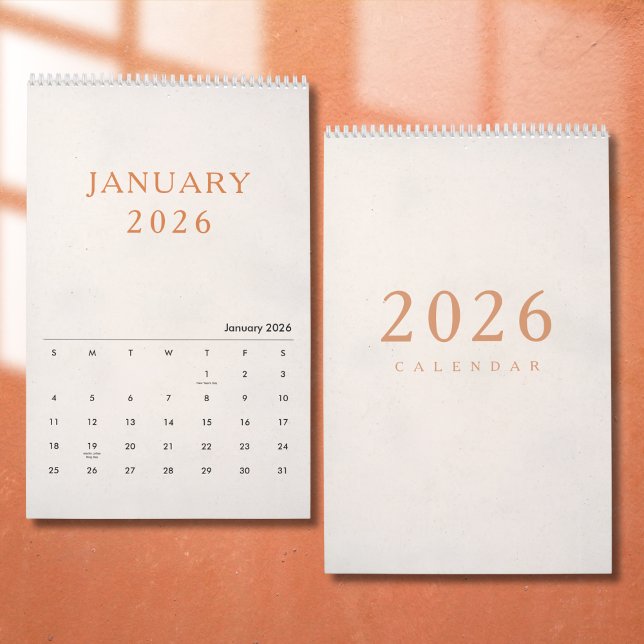 Calendrier de Luxe Simple Design (Créateur téléchargé)