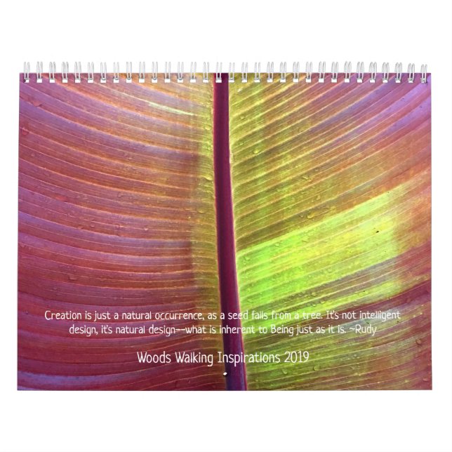 Calendrier de marche des inspirations 2019 en bois (Protection)