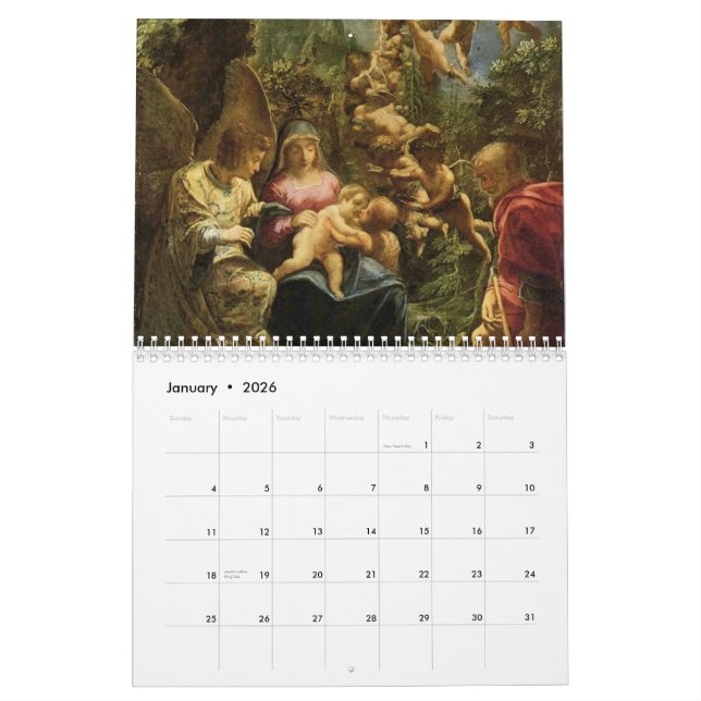 Calendrier de Mary et de Jésus 2012 (Jan 2026)