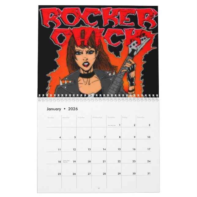 Calendrier de Metalhead (Jan 2026)