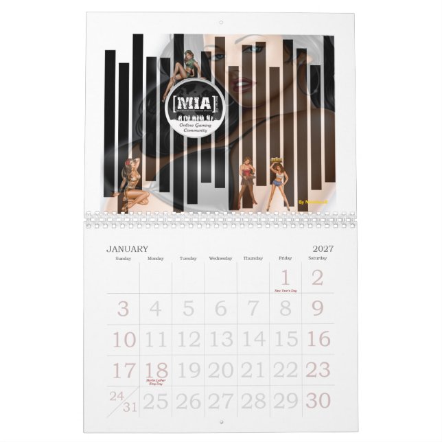 Calendrier de MIA 2009 (Jan 2027)