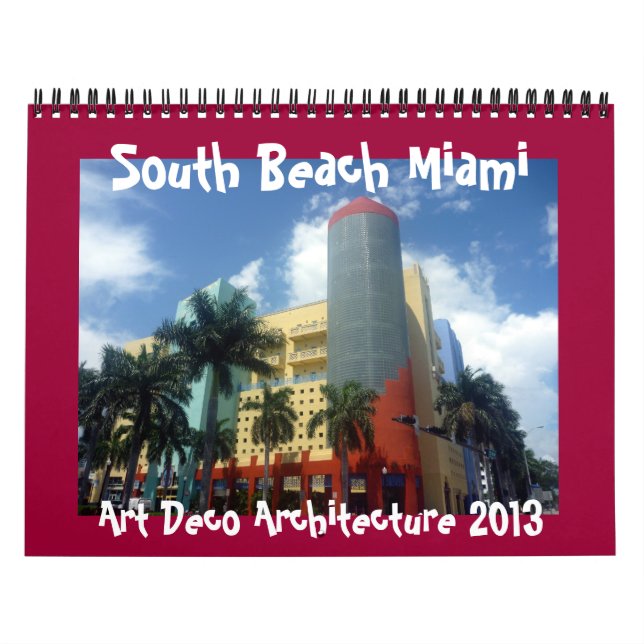 calendrier de Miami 2013 d'art déco (Protection)