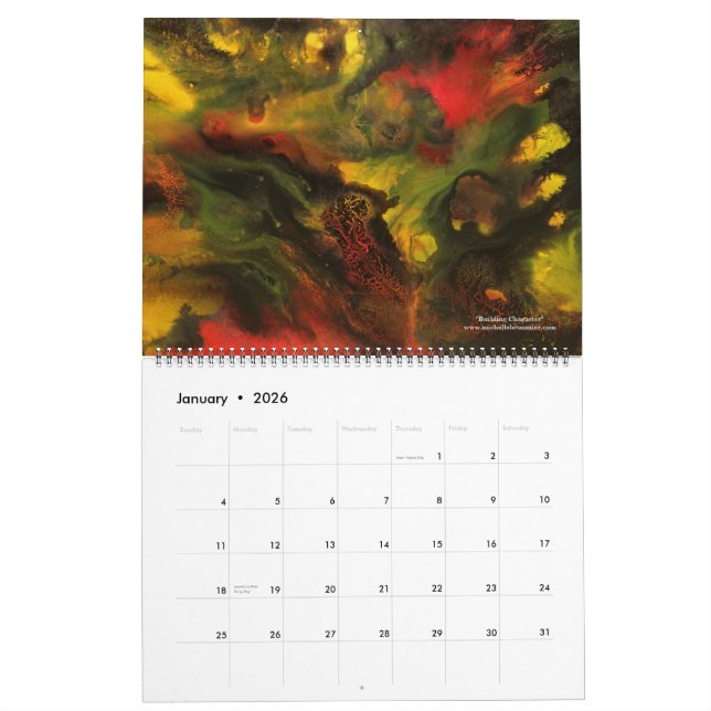 Calendrier de Michelle Brunmier 2012 (grand) (Jan 2026)