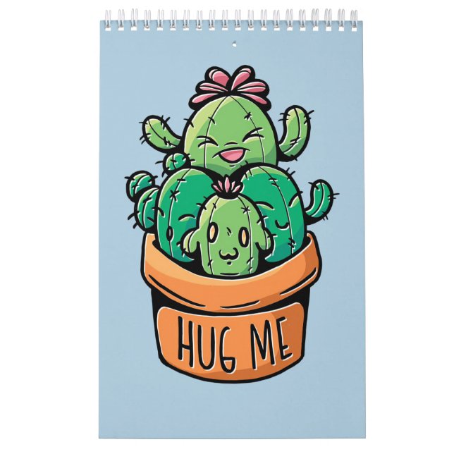 Calendrier De mignons Cactus Me serrent (Protection)