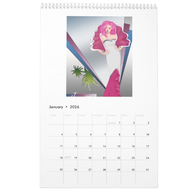 Calendrier de mode de JemCon 2010 (Jan 2026)