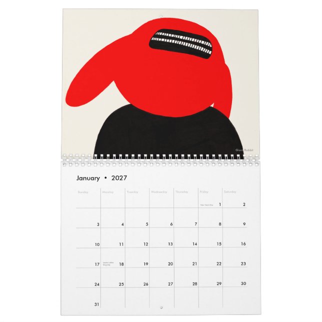 Calendrier de monstre pour 2011 par Motomichi (Jan 2027)