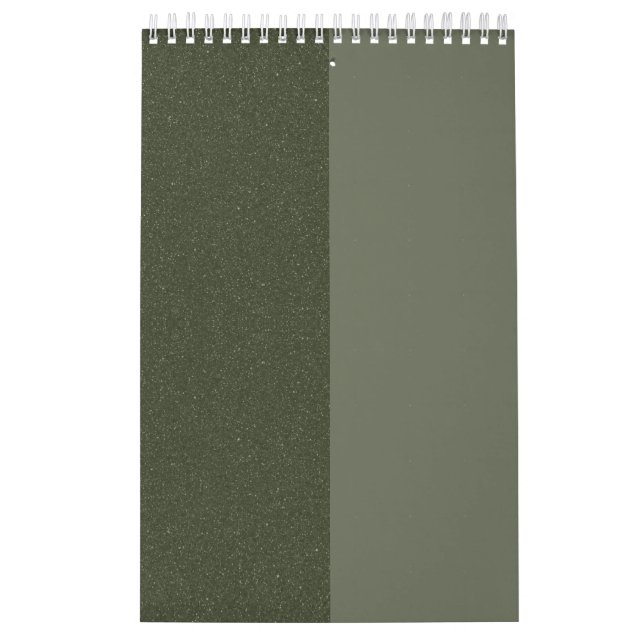 Calendrier de mur personnalisé Moss Green (Protection)