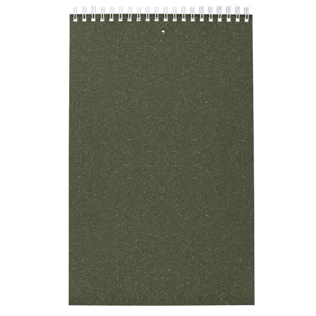 Calendrier de mur personnalisé Moss Green (Protection)