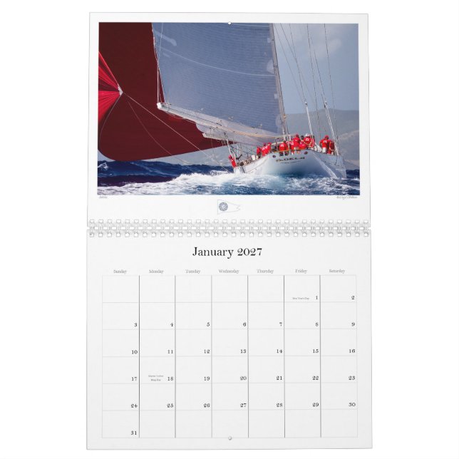 Calendrier de navigation par Cory Silken Photograp (Jan 2027)