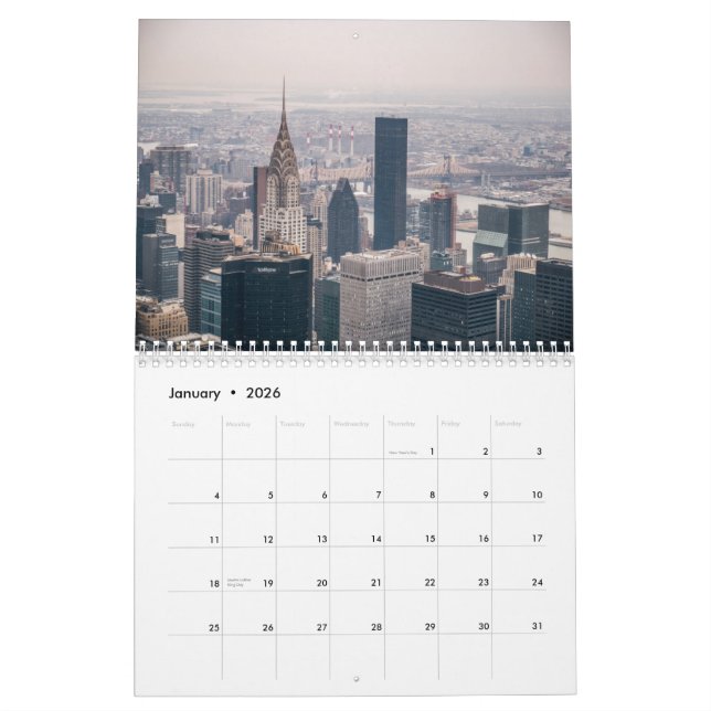 Calendrier de New York 2015 (Jan 2026)