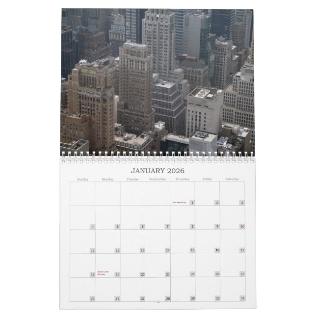 Calendrier de New York City 2011 (Jan 2026)