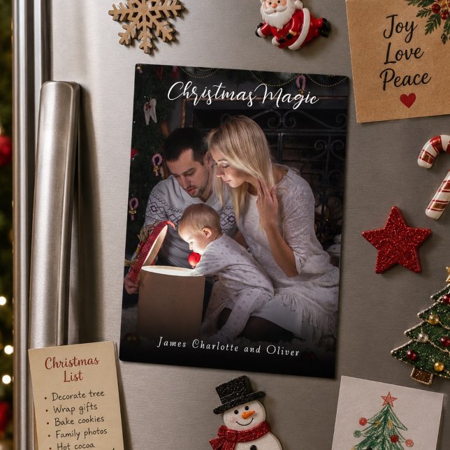 Calendrier de Noël Magie Photo Script Typographie  (Créateur téléchargé)