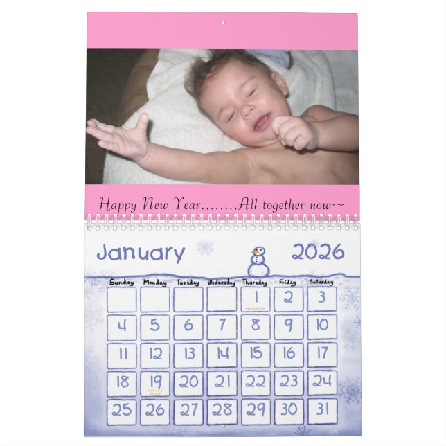 Calendrier de Noël notre famille (Jan 2026)