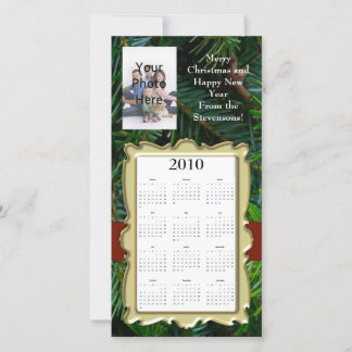 Calendrier de Noël/Nouvel An personnalisé Carte ph