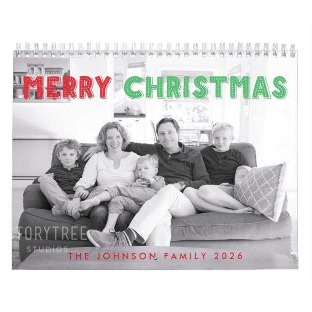 Calendrier de Noël photo pour 2026 (Protection)