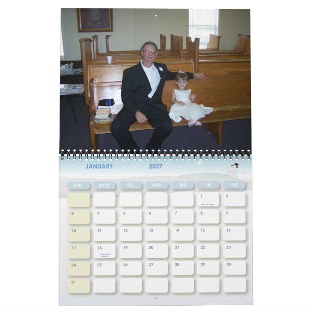 Calendrier de PaPa et MeMaw (Jan 2027)