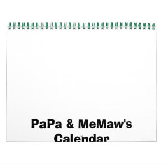 Calendrier de PaPa et MeMaw