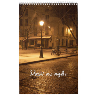 Calendrier de Paris la nuit