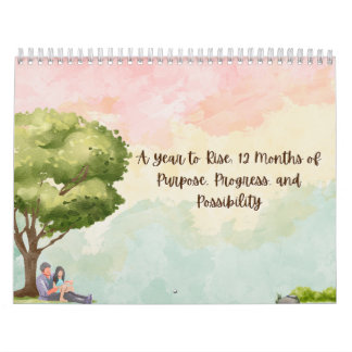 Calendrier de paysages à l'aquarelle – Une année d