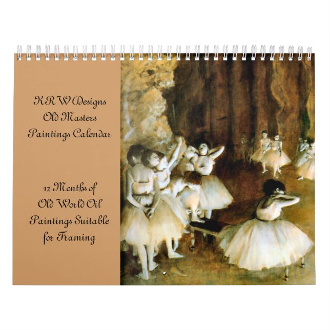 Calendrier de peinture à l'huile de grands maîtres (Protection)