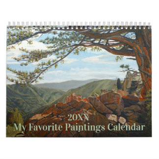 Calendrier de peintures à l'huile préférées pour n