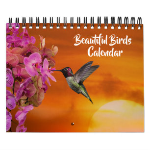Calendrier de Petits Oiseaux Beaux