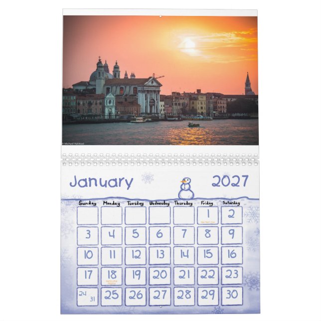Calendrier de photo de 2014 paysages (Jan 2027)